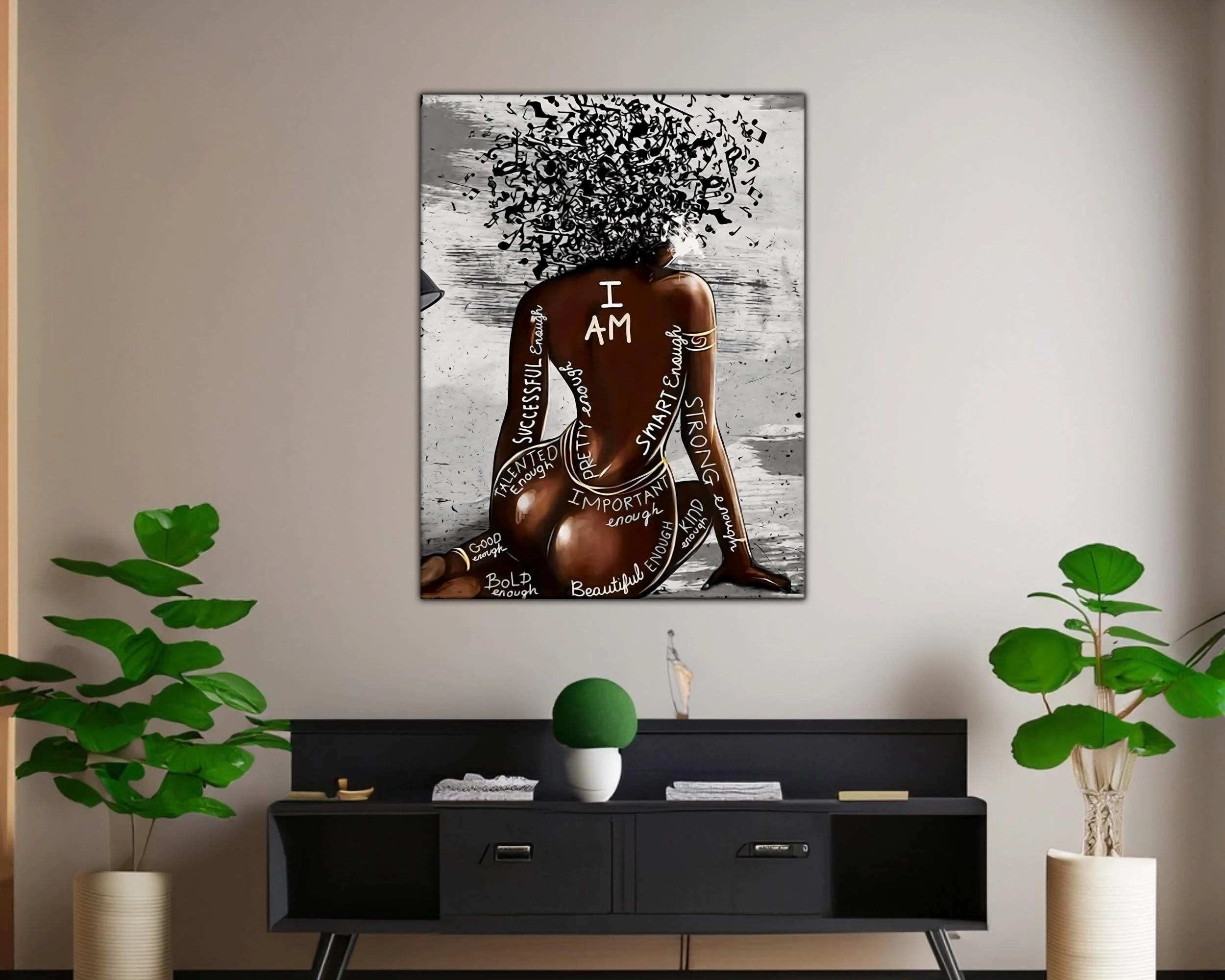 Wall Art-I AM-Canvas Printed - Image 3