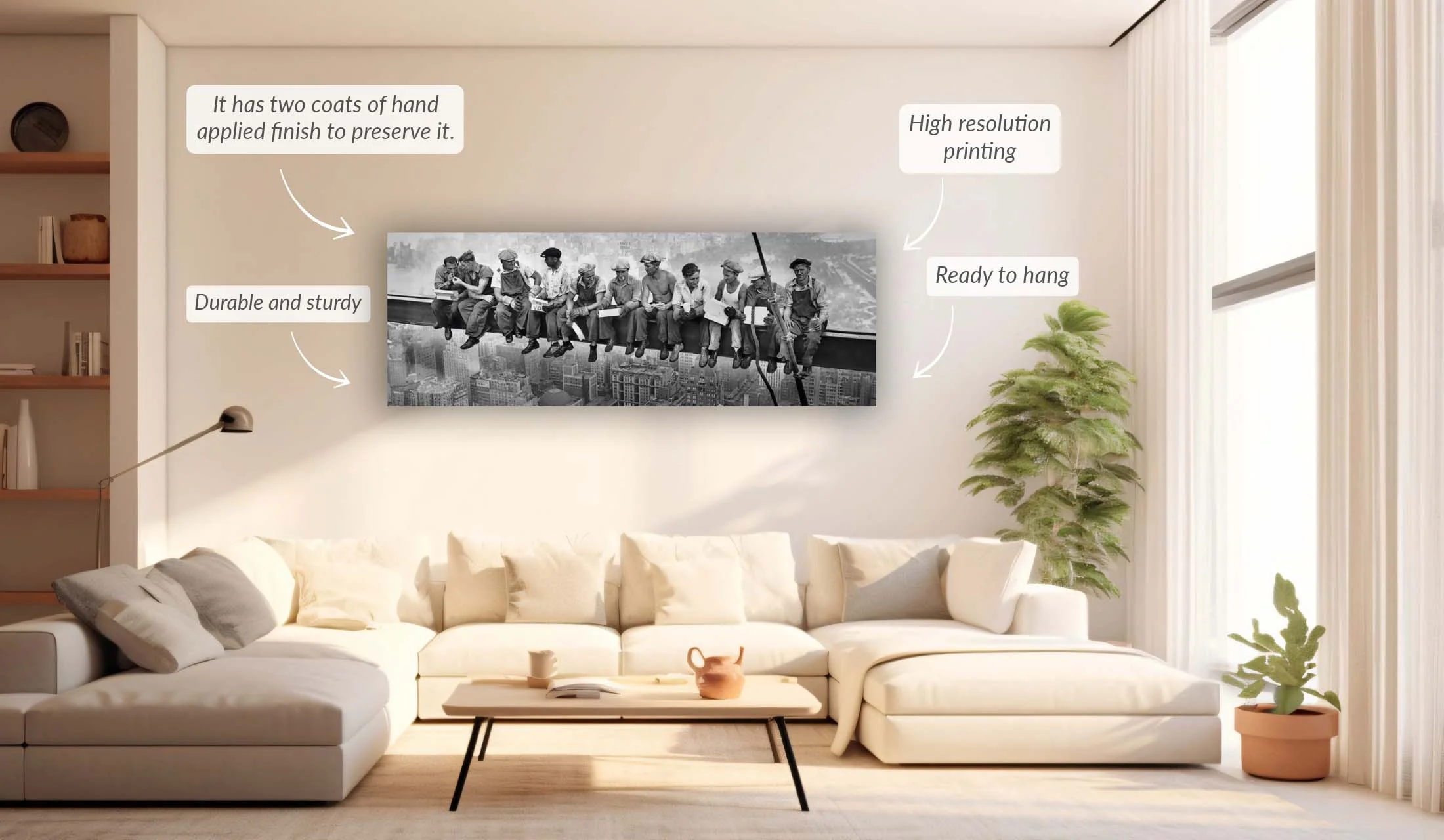 Wall art-Iconic " Lunch" photograph - Image 5