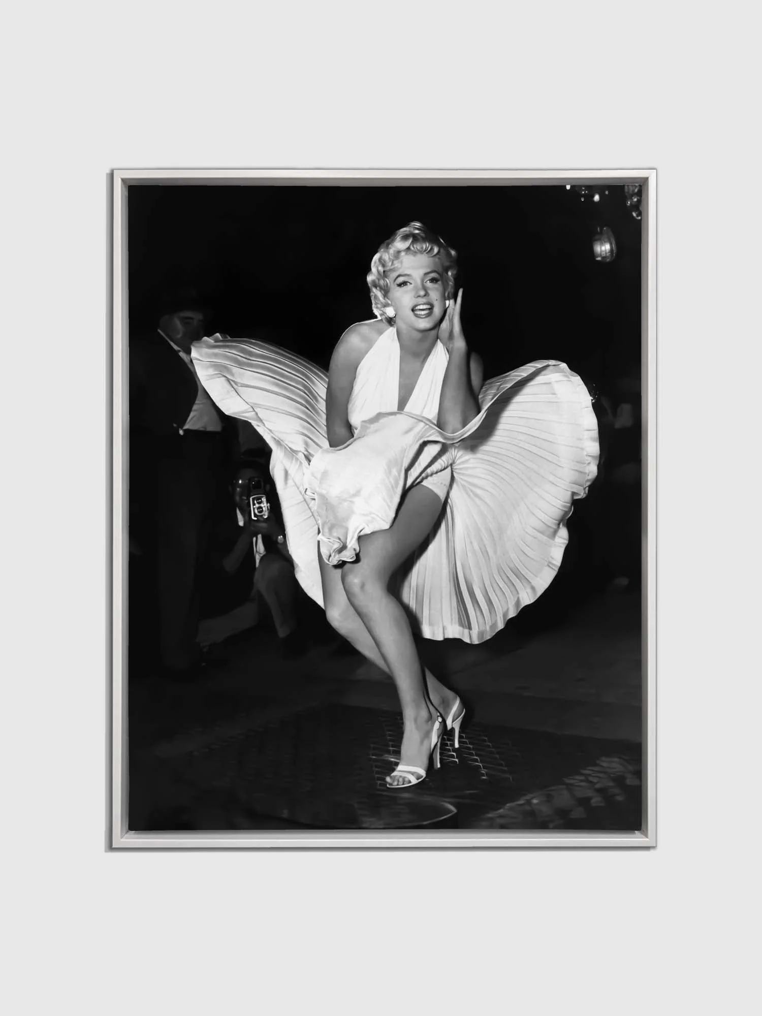 Wall Art-Iconic Scene of Marilynn in White dress- Canvas Print - Image 7
