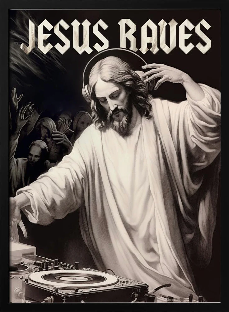 Wall art Jesus Raves - Image 3