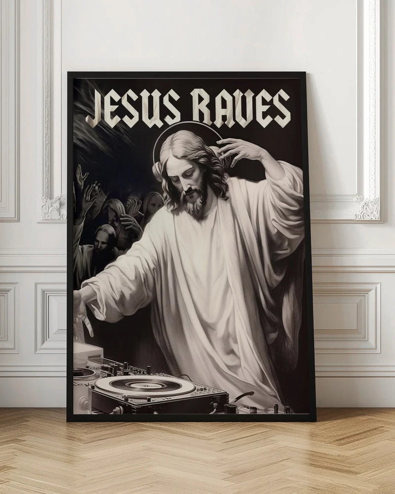 Wall art Jesus Raves - Image 4