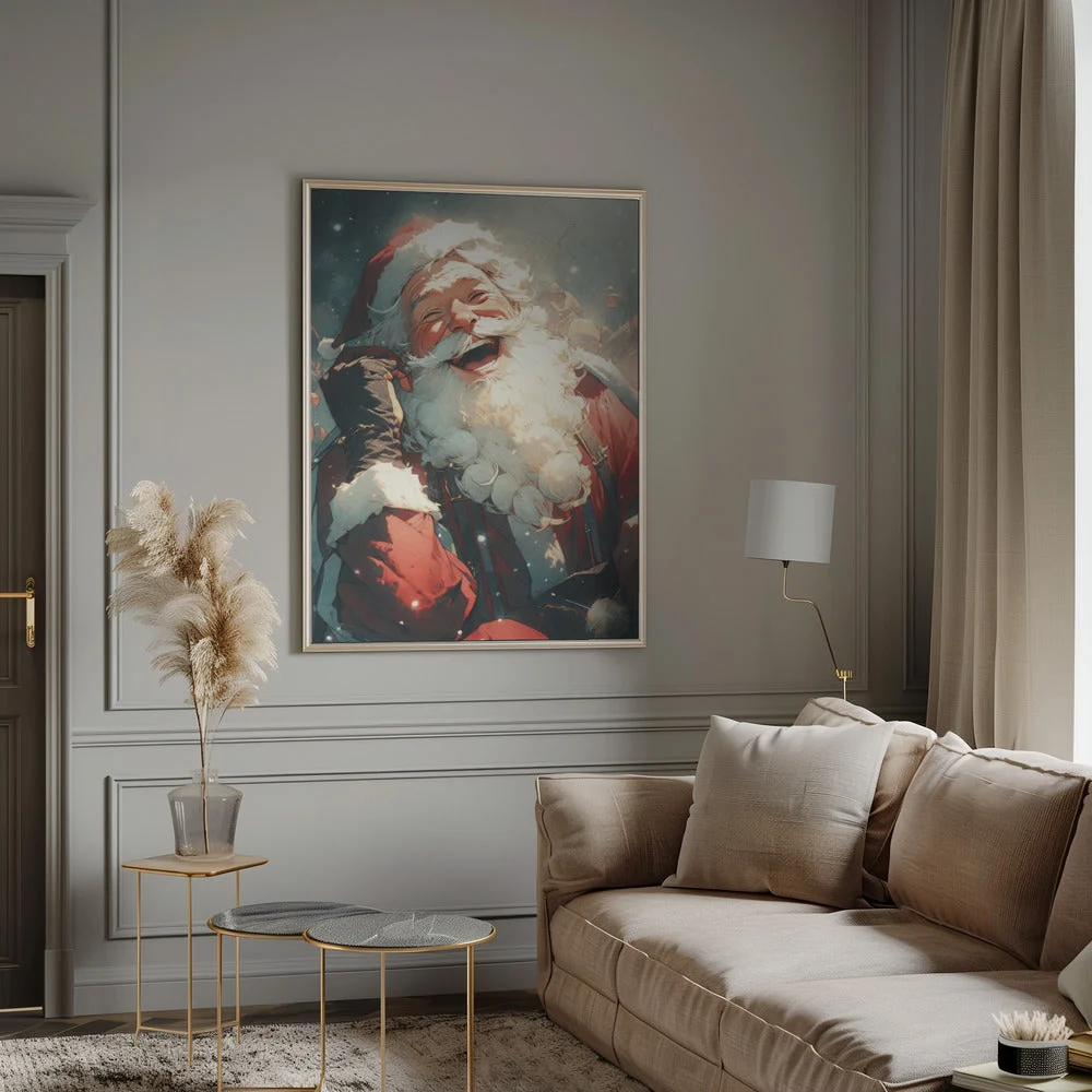 Wall art Laughing Santa-Christmas Decor - Image 12