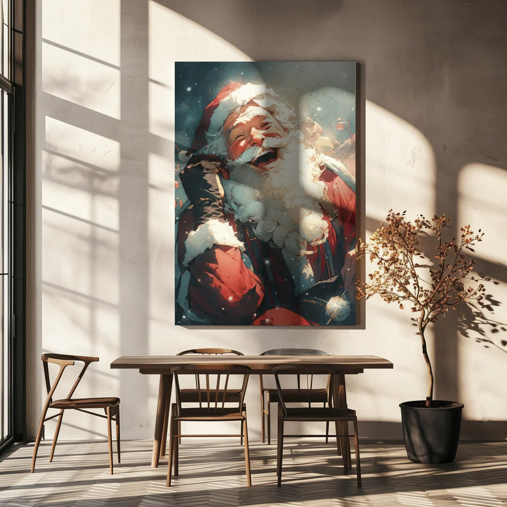 Wall art Laughing Santa-Christmas Decor - Image 5