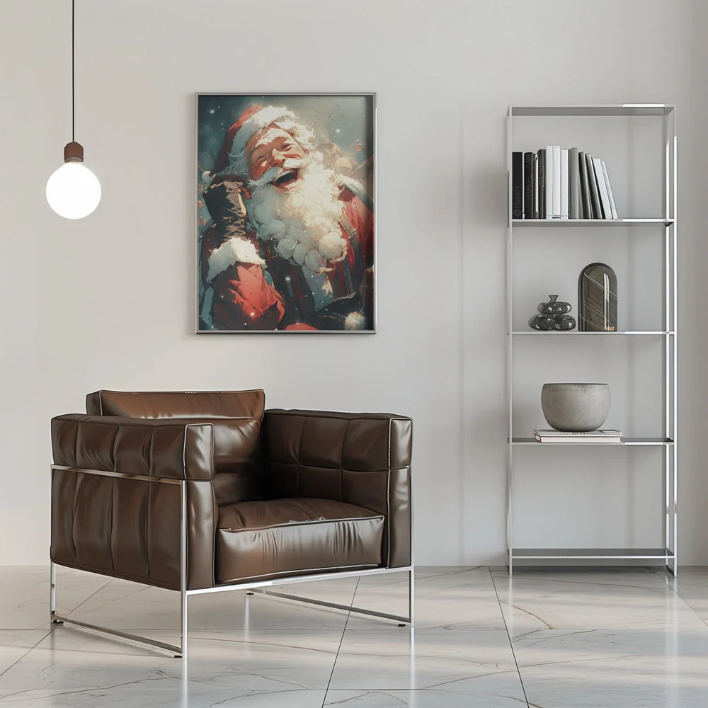 Wall art Laughing Santa-Christmas Decor - Image 8
