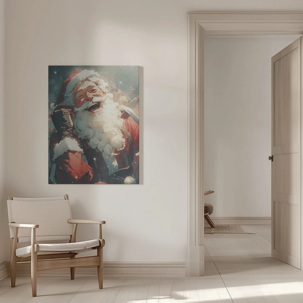 Wall art Laughing Santa-Christmas Decor - Image 9