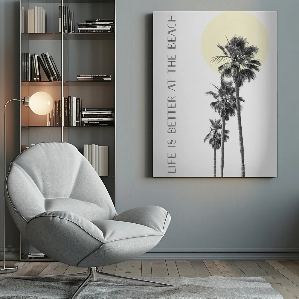 Wall art Life is better at the beach | palm trees - Image 10