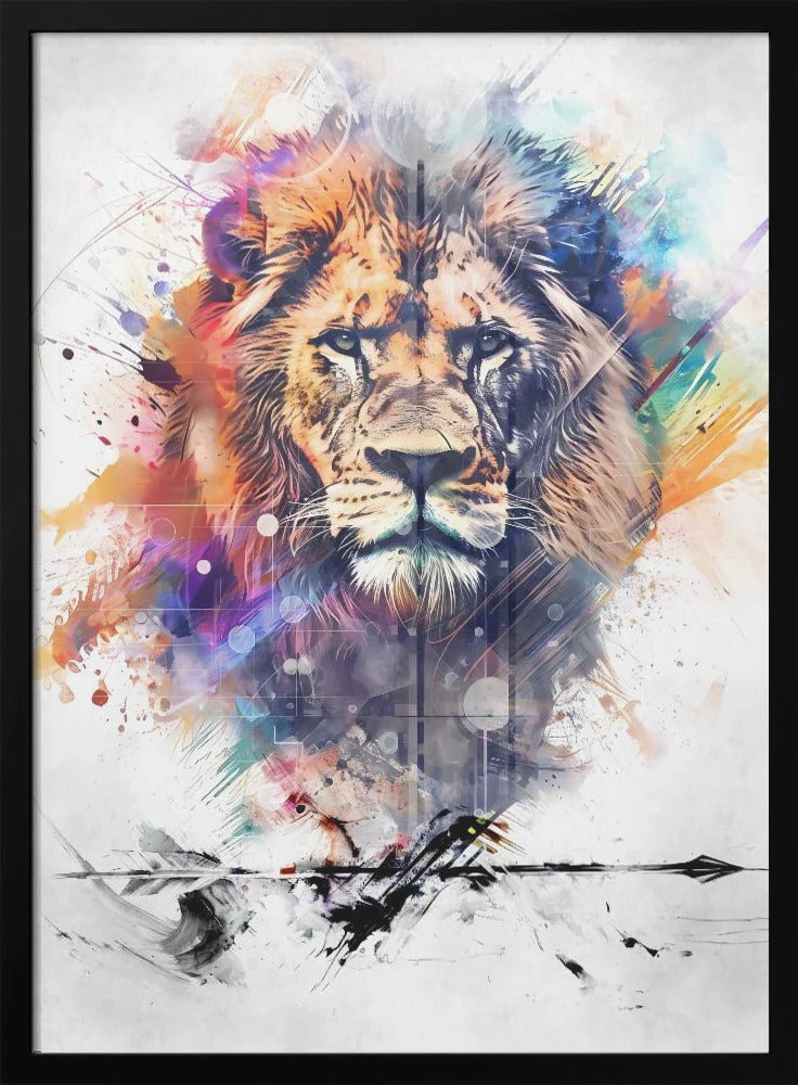 Wall art Lion Poster Art 04 - Image 3