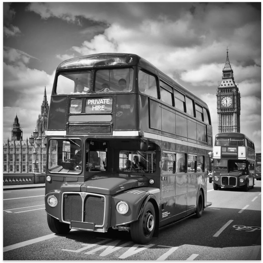 Wall art LONDON Classical Streetscene - Image 3