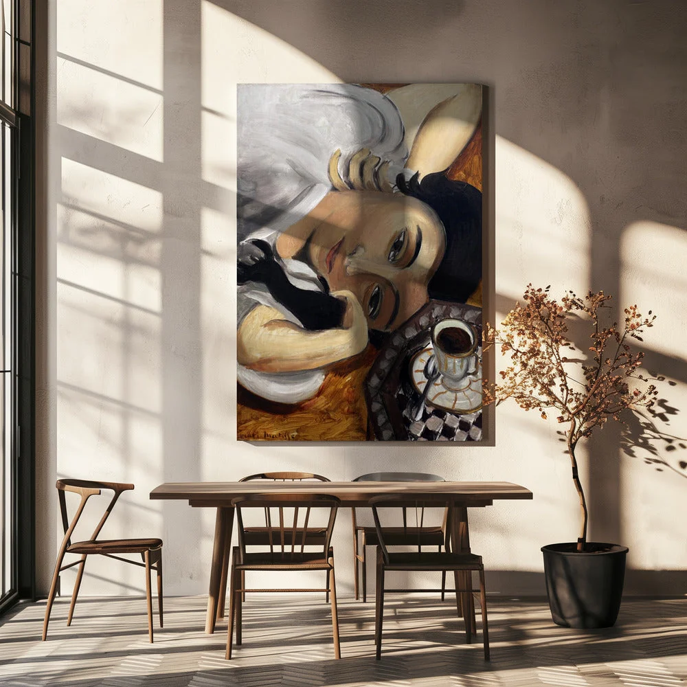 Wall art Lorette Con Una Tazza Di Caffe 1916 - Image 12