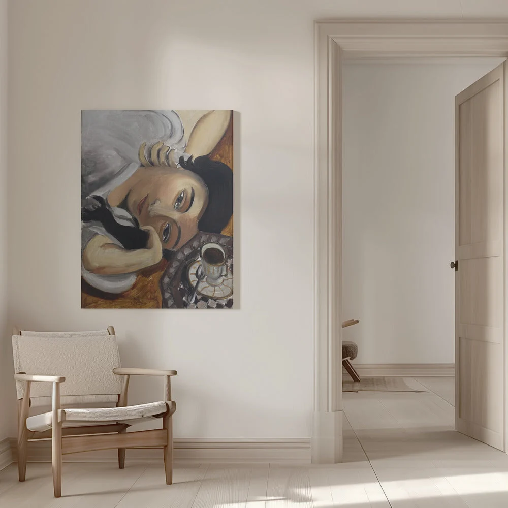 Wall art Lorette Con Una Tazza Di Caffe 1916 - Image 15
