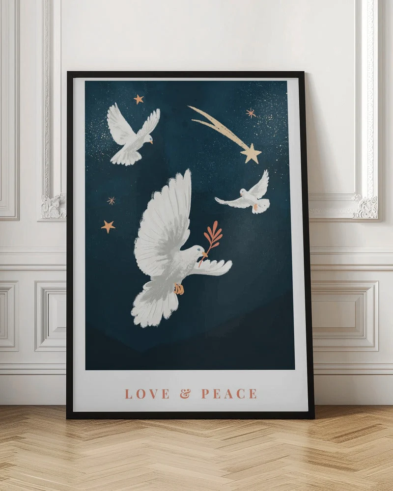 Wall art Love &  Peace Canvas Print - Image 4