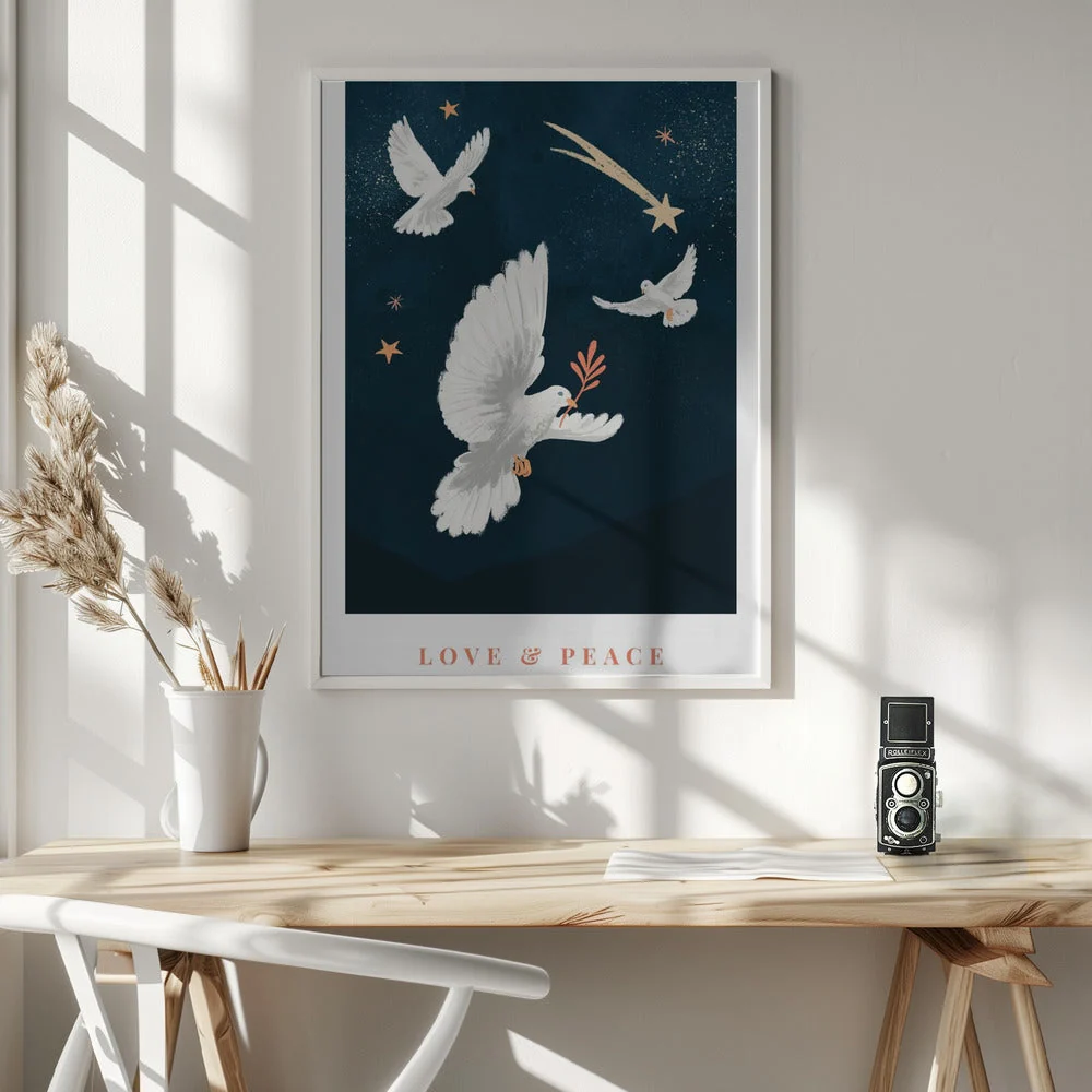 Wall art Love &  Peace Canvas Print - Image 6