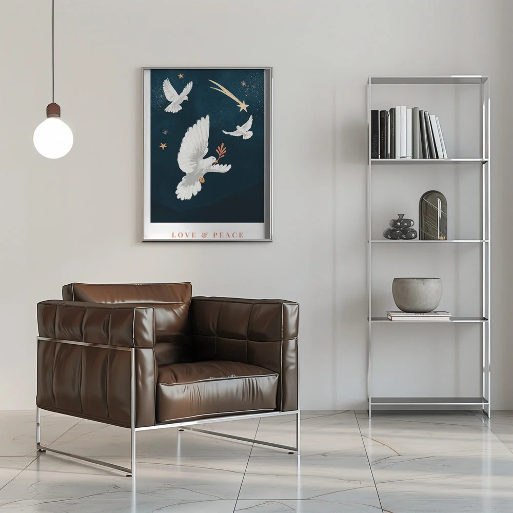 Wall art Love &  Peace Canvas Print - Image 8