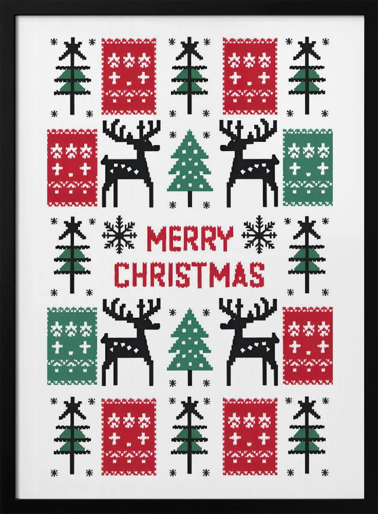 Wall art Merry Christmas Canvas Print - Image 3