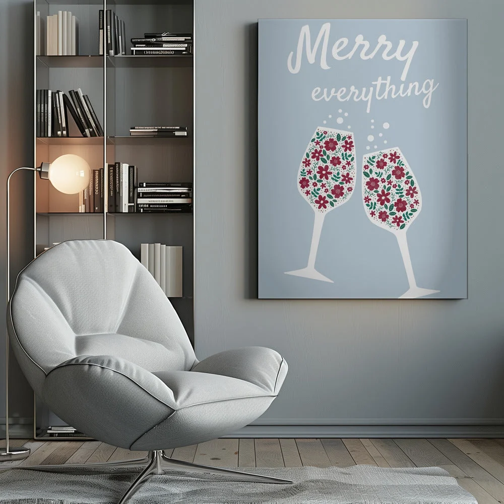 Wall art Merry Everything Canvas Print - Image 10