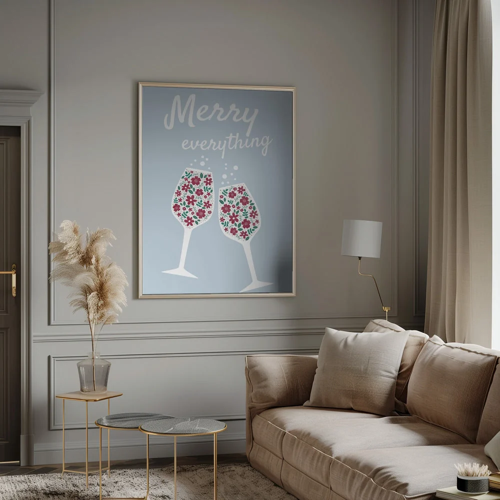 Wall art Merry Everything Canvas Print - Image 12
