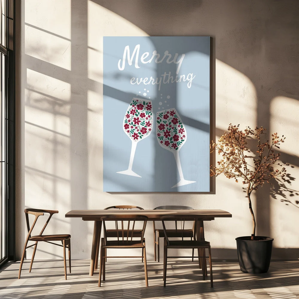 Wall art Merry Everything Canvas Print - Image 6