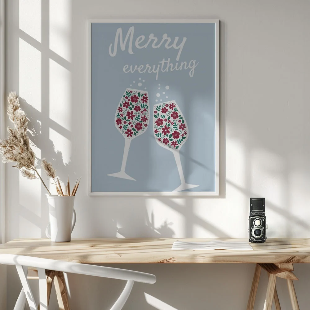Wall art Merry Everything Canvas Print - Image 7