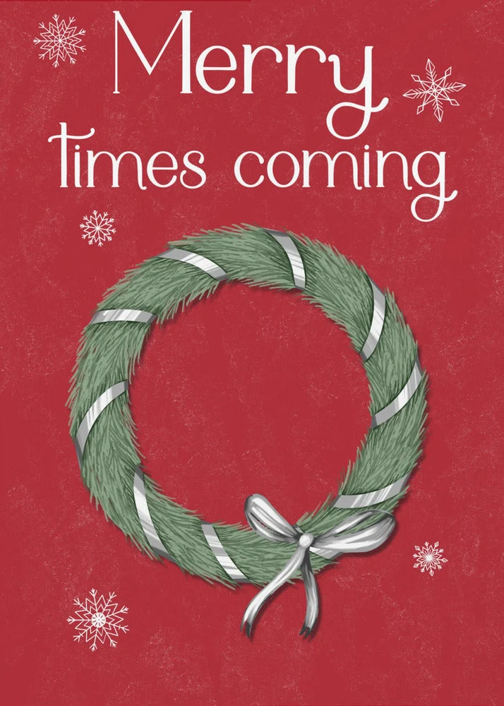 Wall art Merry times coming Canvas Print - Image 3
