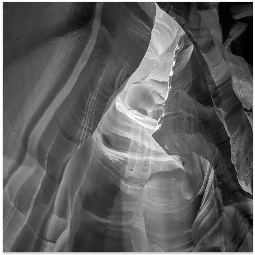 Wall art MONOCHROME ANTELOPE CANYON Daylight - Image 3