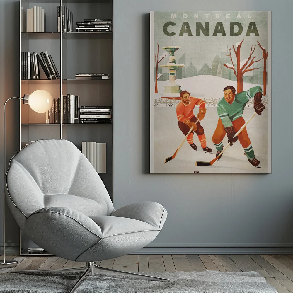 Wall art Montreal Canada Pond Hockey Guys - Image 10