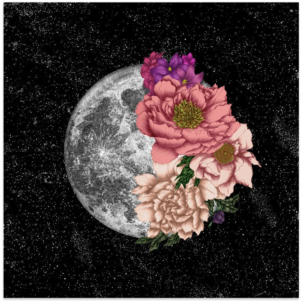 Wall art Moon Abloom New Square - Image 3