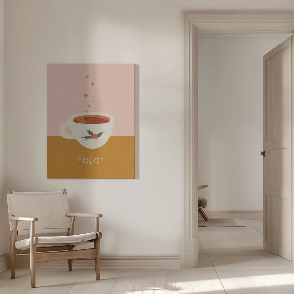 Wall art Mulled wine mug. Holiday Taste Canvas Print - Image 9