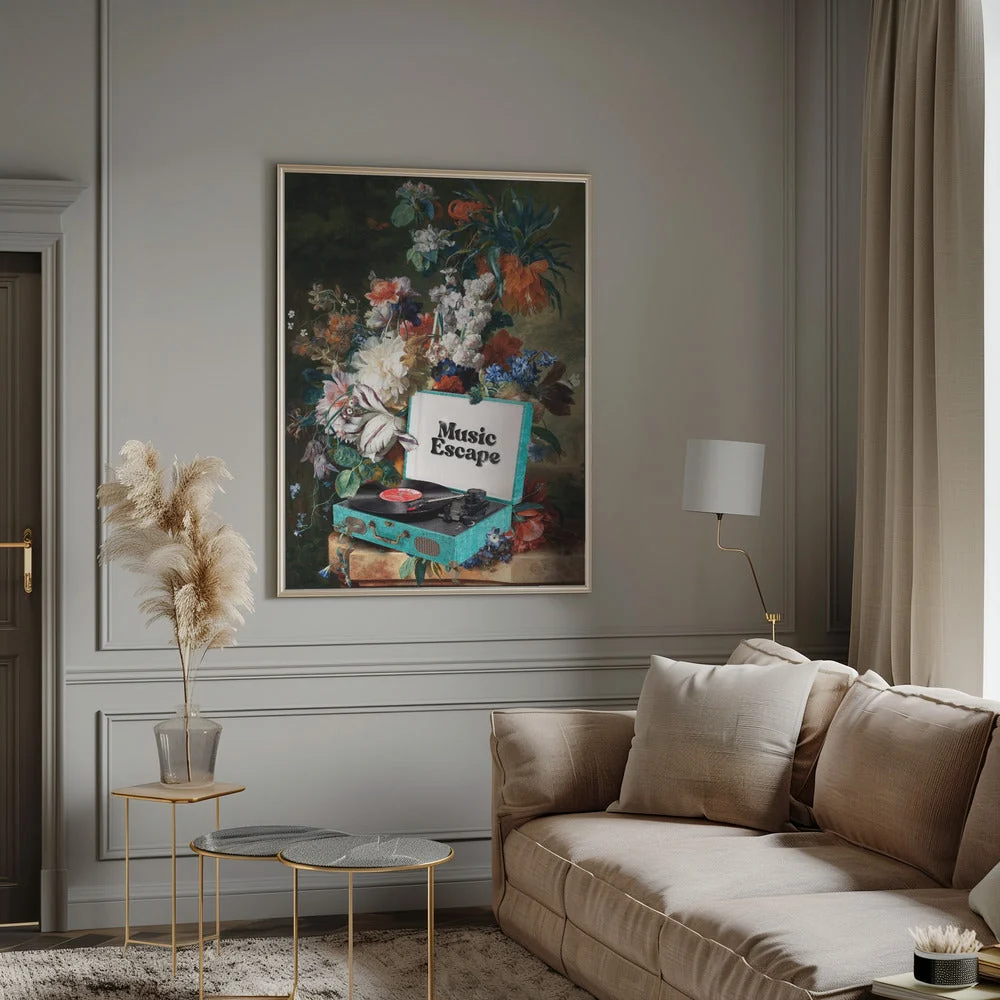 Wall art Music Escape Canvas Print - Image 12