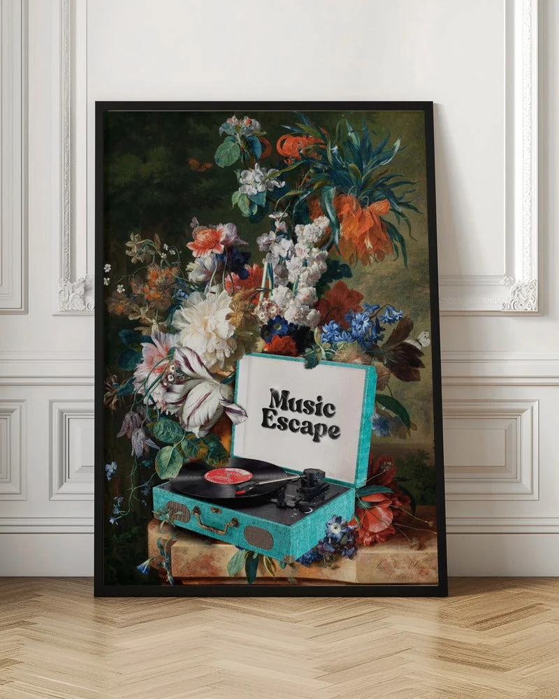 Wall art Music Escape Canvas Print - Image 2