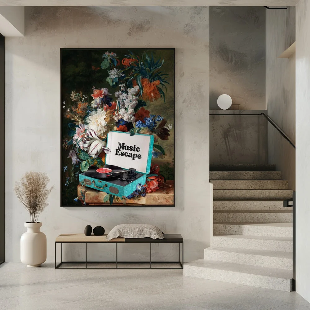 Wall art Music Escape Canvas Print - Image 3