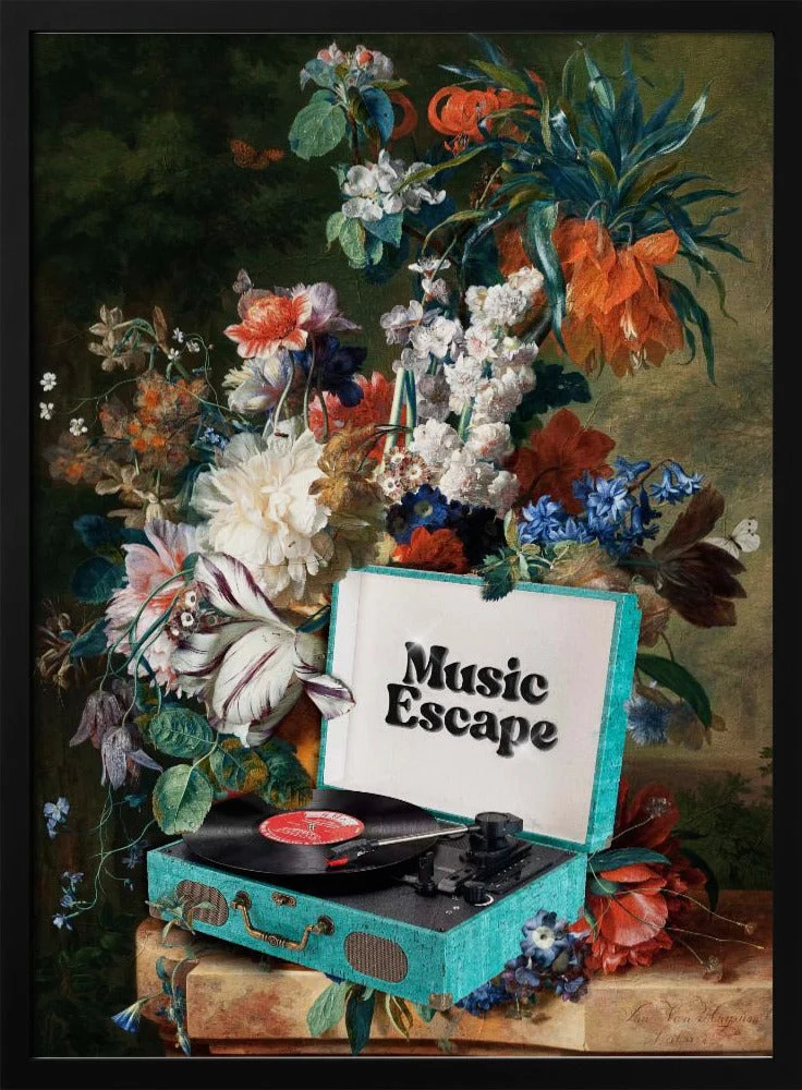 Wall art Music Escape Canvas Print - Image 4