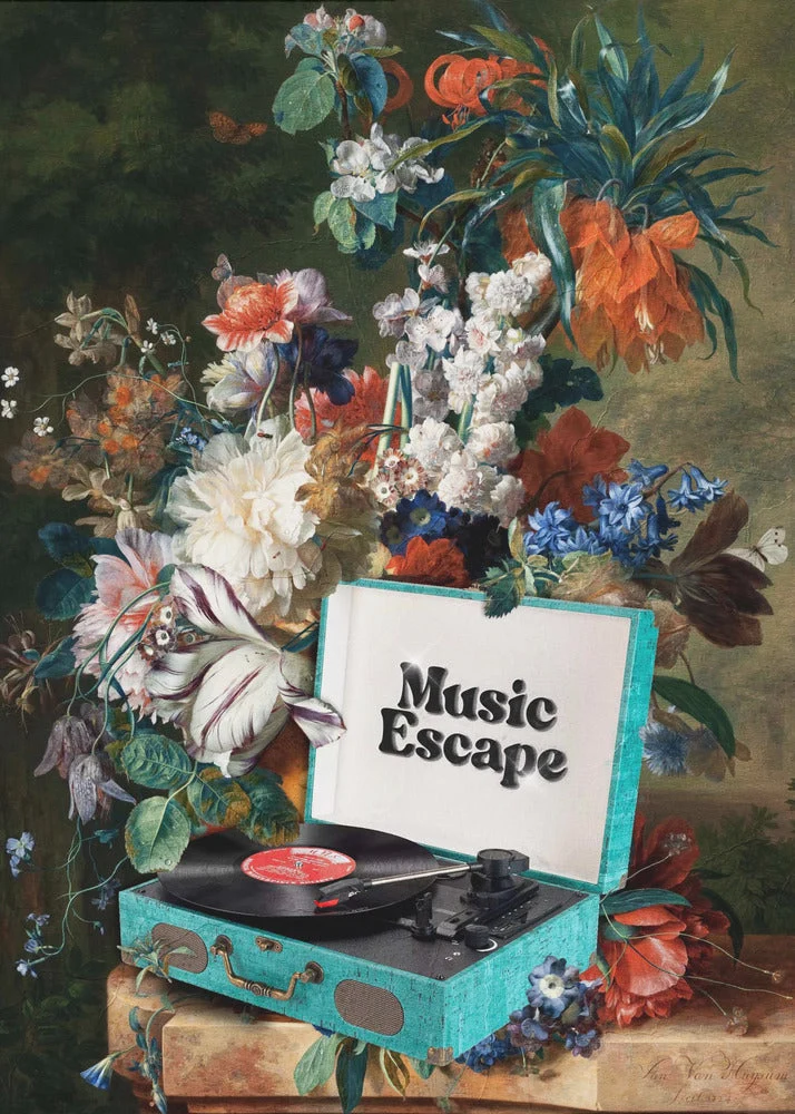 Wall art Music Escape Canvas Print - Image 5