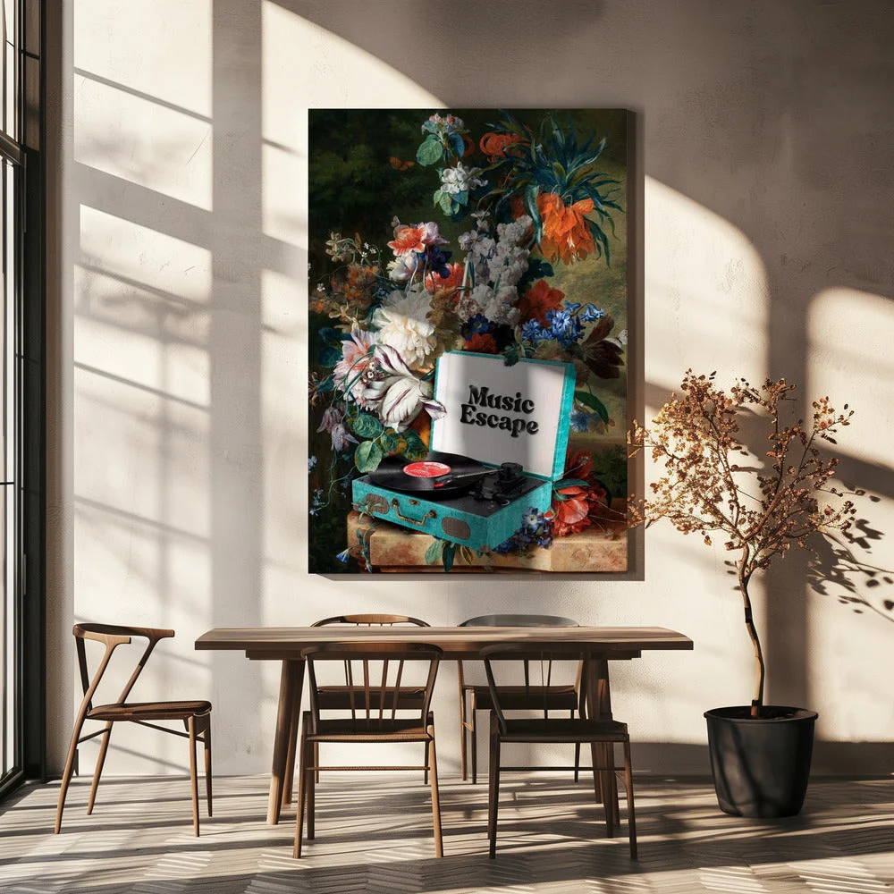 Wall art Music Escape Canvas Print - Image 6