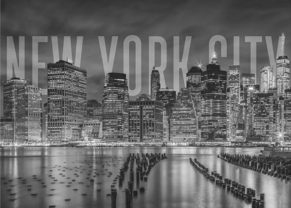 Wall art NEW YORK CITY Skyline Monochrome - Image 4