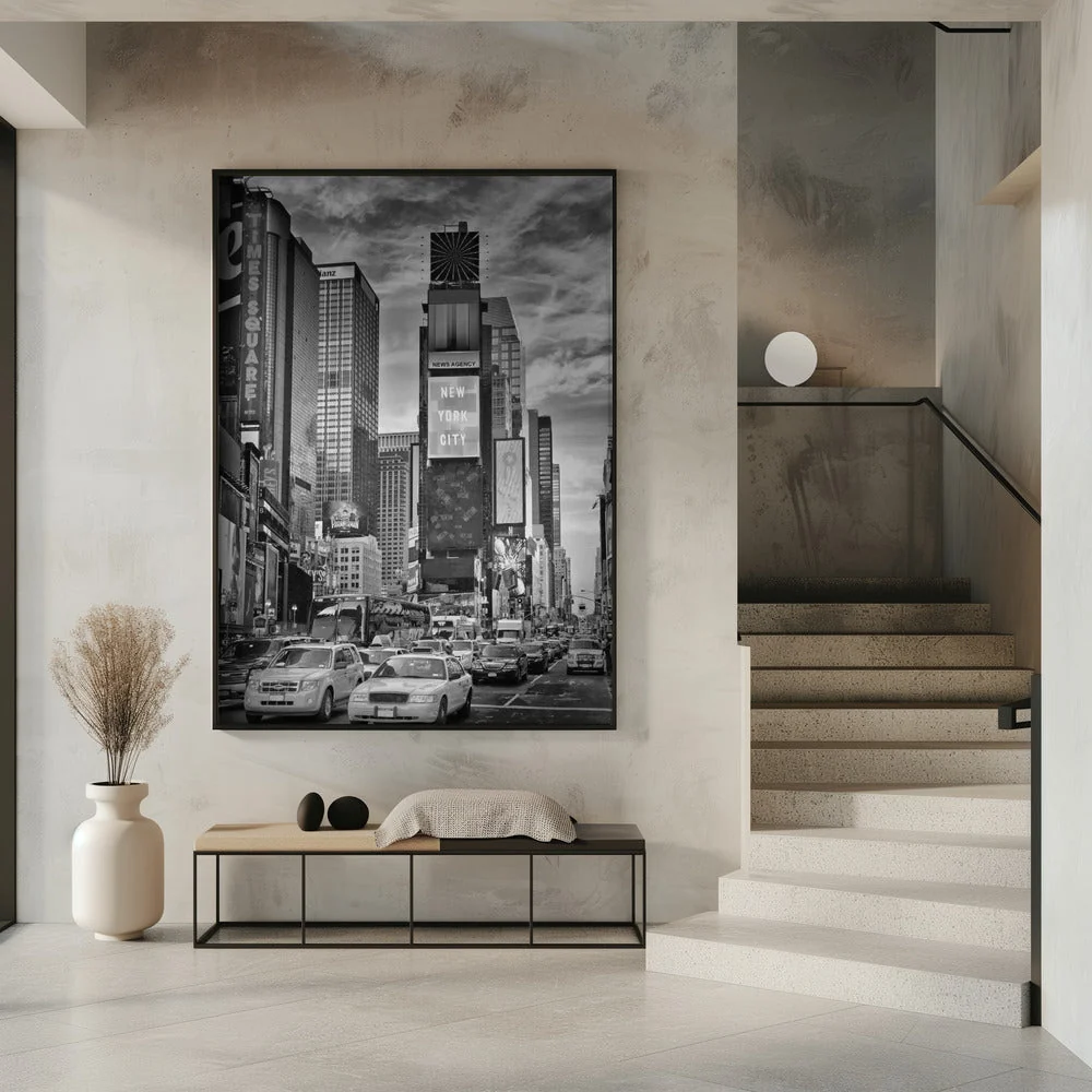 Wall art NEW YORK CITY Times Square - Monochrome - Image 7