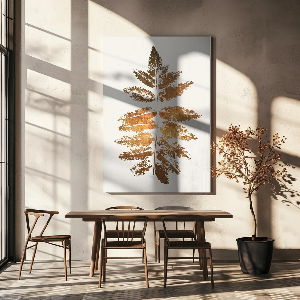Wall art Oak Leaf Print (gold) - Image 5