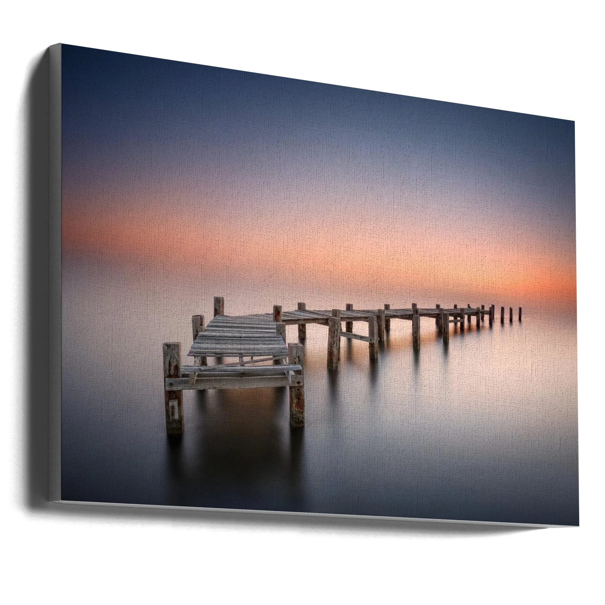 Wall art Old pier II.  Harbour panorama.