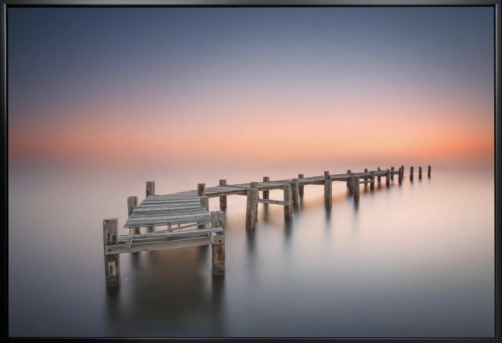 Wall art Old pier II.  Harbour panorama. - Image 3