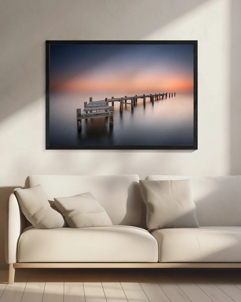 Wall art Old pier II.  Harbour panorama. - Image 8