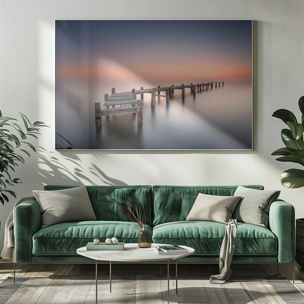 Wall art Old pier II.  Harbour panorama. - Image 9