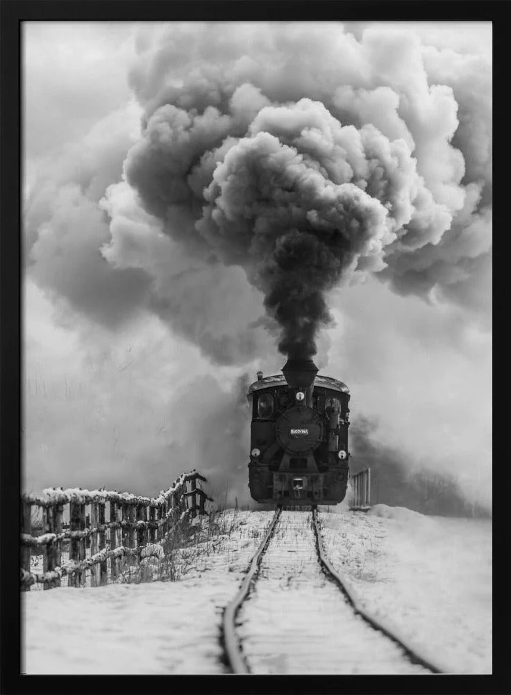Wall art Old train - Image 9
