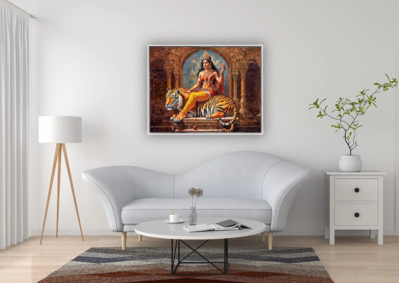 Wall Art -Parvati Canvas Print -Indian Art - Image 10