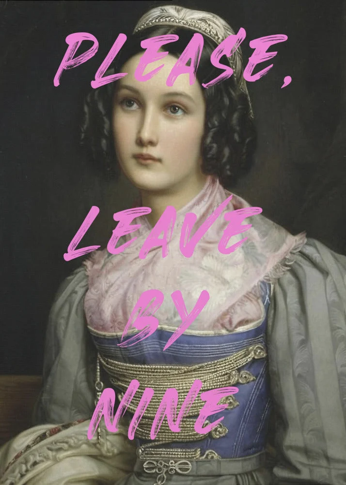 Wall art Please, Leave By Nine - Image 2