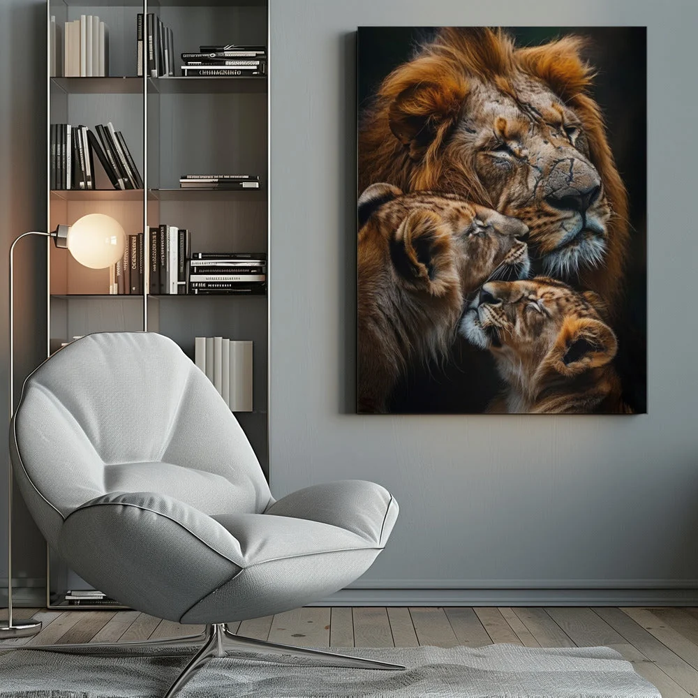 Wall art Poster Lion Family 2 - Image 10