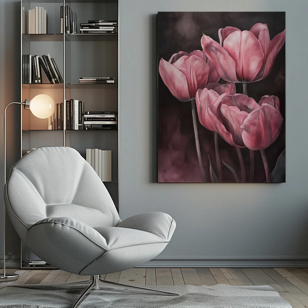 Wall art Purple Tulip 3 - Image 10