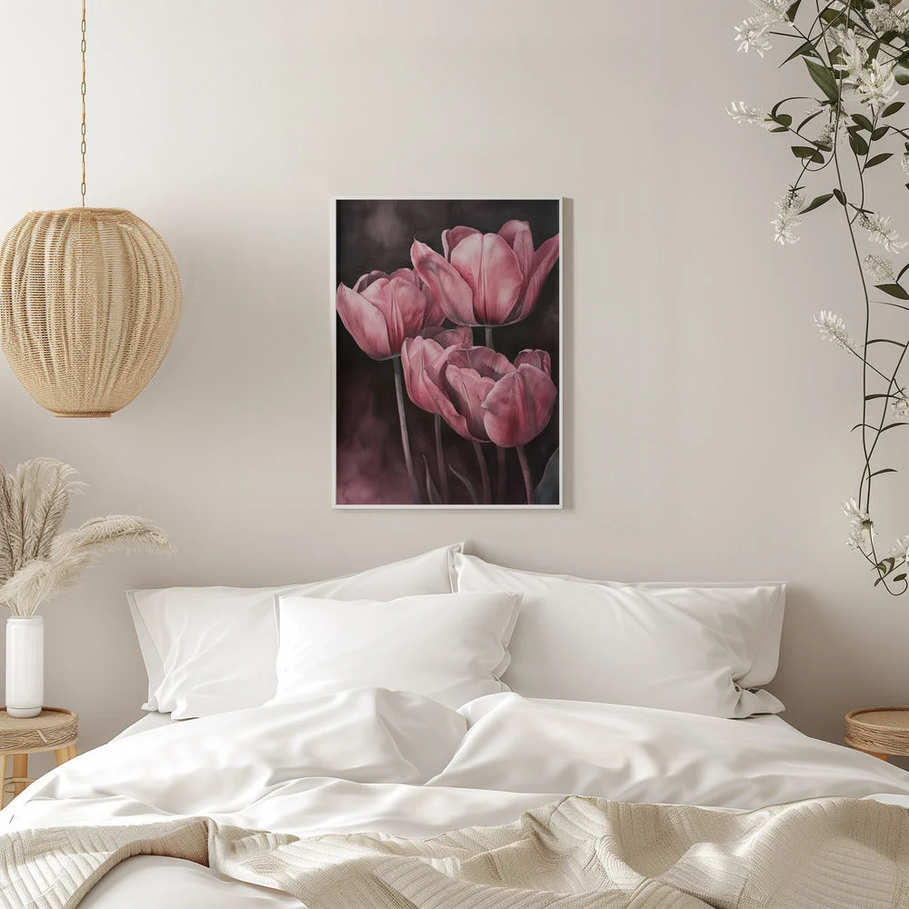 Wall art Purple Tulip 3 - Image 11