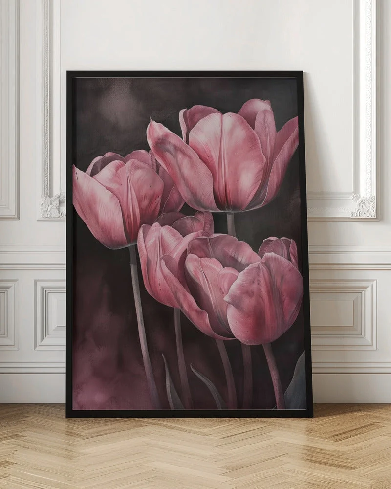 Wall art Purple Tulip 3 - Image 4