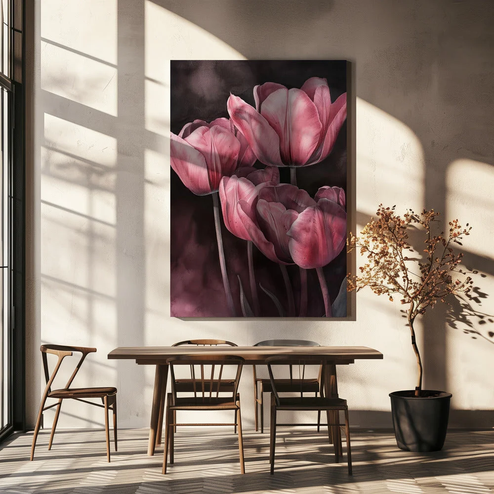 Wall art Purple Tulip 3 - Image 5