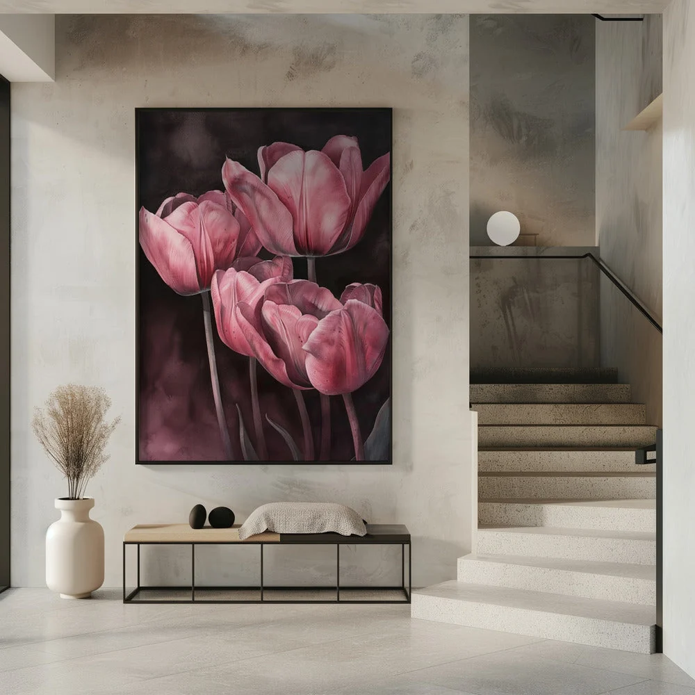 Wall art Purple Tulip 3 - Image 7