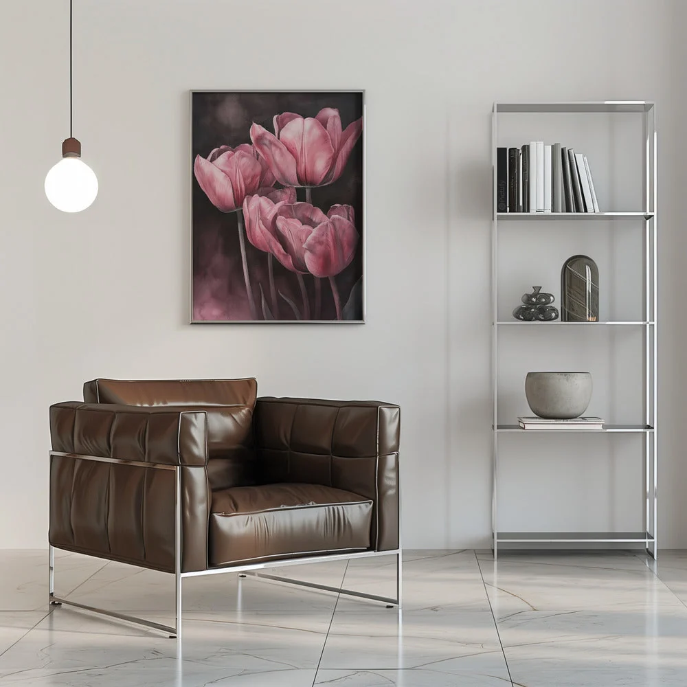Wall art Purple Tulip 3 - Image 8